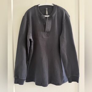 Skims waffle oversized boyfriend long sleeve Henley